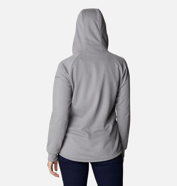 Columbia Logo Hoodies Grey For Women's NZ32768 New Zealand